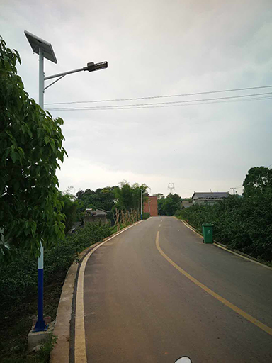 重慶農村太陽能路燈照明江津區幾江鯉魚石街工程項目